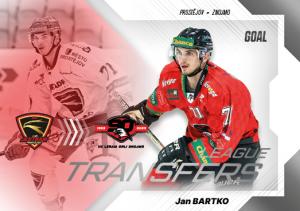 Bartko Jan 23-24 GOAL Cards Chance liga League Transfers #LT-24
