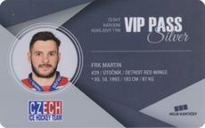 Frk Martin 2018 MK Reprezentace VIP Pass Silver #VV10
