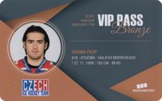 Zadina Filip 2018 MK Reprezentace VIP Pass Bronze #VV12
