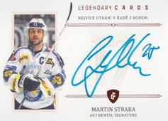 Straka Martin 2023 Legendary Cards Rekordy ELH Základní část Signature #ZC-PR4