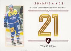 Žižka Tomáš 2023 Legendary Cards Rekordy ELH Základní část Red #ZC-S13